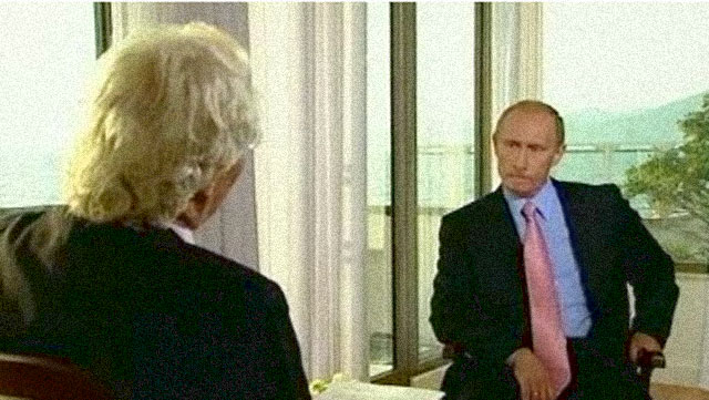 Wladimir Putin im Interview mit Thomas Roth - Foto: Interviewausschnitt WDR